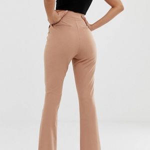 ASOS DESIGN tailored high waisted pants with flair bottom size 10